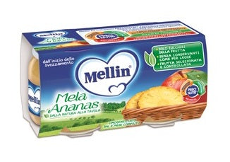 Mellin Omogeneizzato Mela Ananas 2X100G