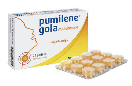 Pumilene Gola Miele/Lim 24 Pastiglie