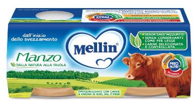 Mellin Omogeneizzato Manzo 2X80G