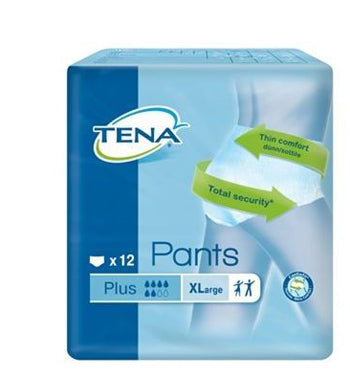 Tena Pants Plus Xl New 12 Pezzi