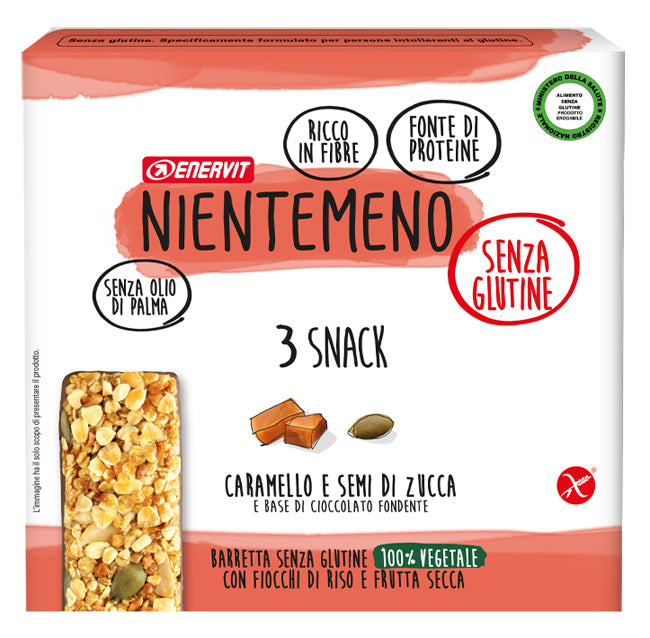 Enervit Nientemeno Barretta Caramello e Semi di Zucca 3x21g