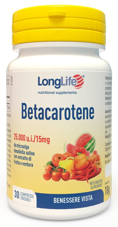 Longlife Betacarotene 30 Compresse