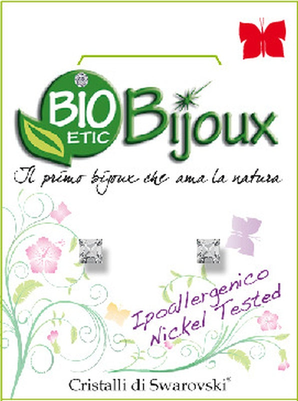 Orecchino Carre' 3Mm Crystal