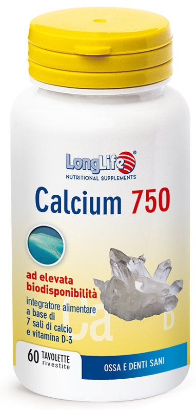 Longlife Calcium 750Mg 60 Tavolette