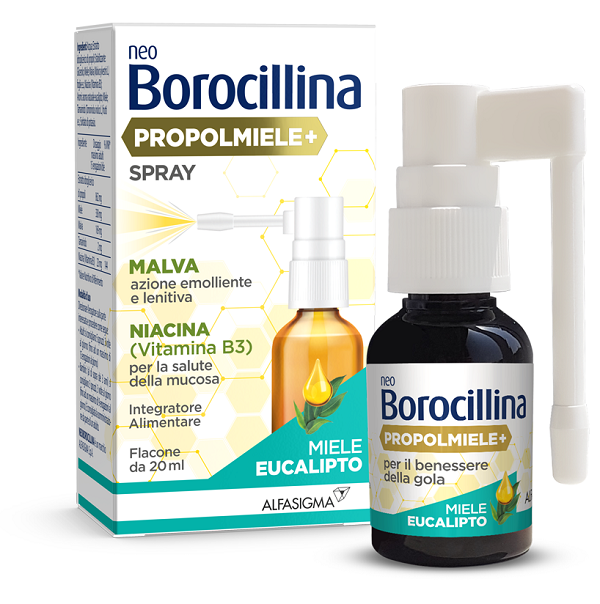 Neoborocillina Propolmiele+ Spray miele ed eucalipto