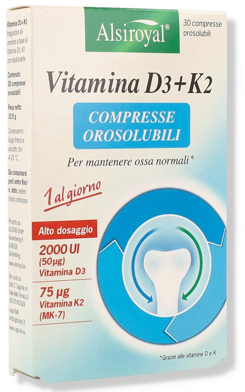 Alsiroyal Vitamina D3+K2 30 Compresse