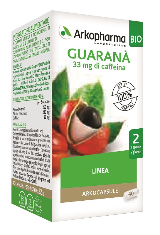Arkocompresse Guarana' Bio 40Compresse