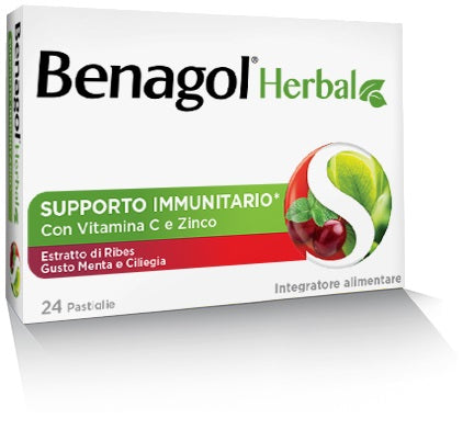 Benagol Herbal Menta Cil24 Pastiglie