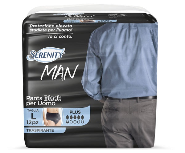 Serenity Man Pants Black L 12P