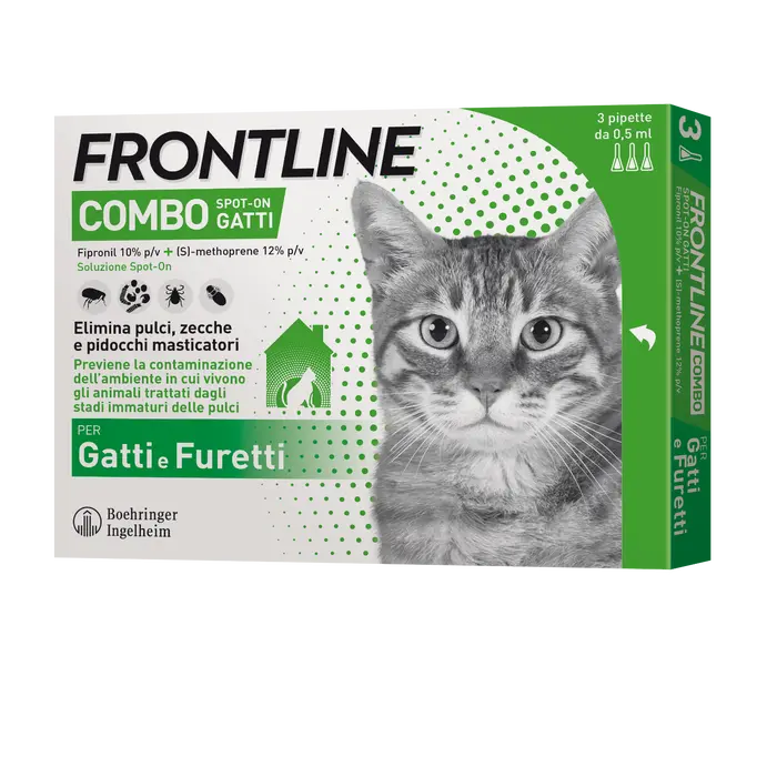 Frontline Combo Soluzione Spot-On Gatti E Furetti 3x0,5ml