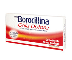 Neoborocillina Goladolore 16 Pastiglie Menta Senza Zucchero