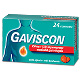 Gaviscon 24 Compresse Fragola 250+133,5mg