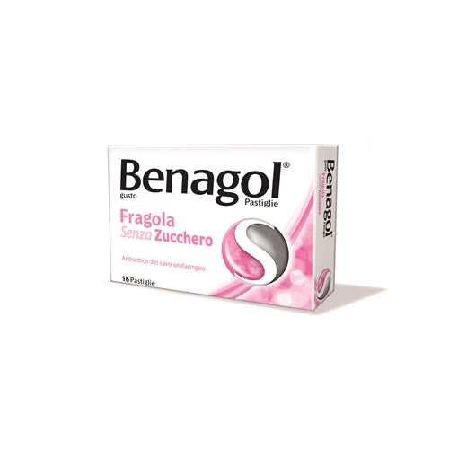 Benagol 24 Pastiglie Fragola Senza zucchero