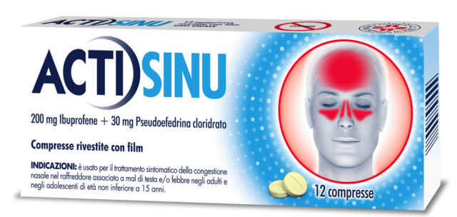 Actisinu*12 Compresse 200Mg+30Mg