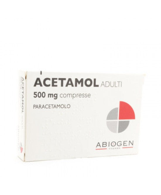 Acetamol Adulti 20 Compresse 500mg Paracetamolo