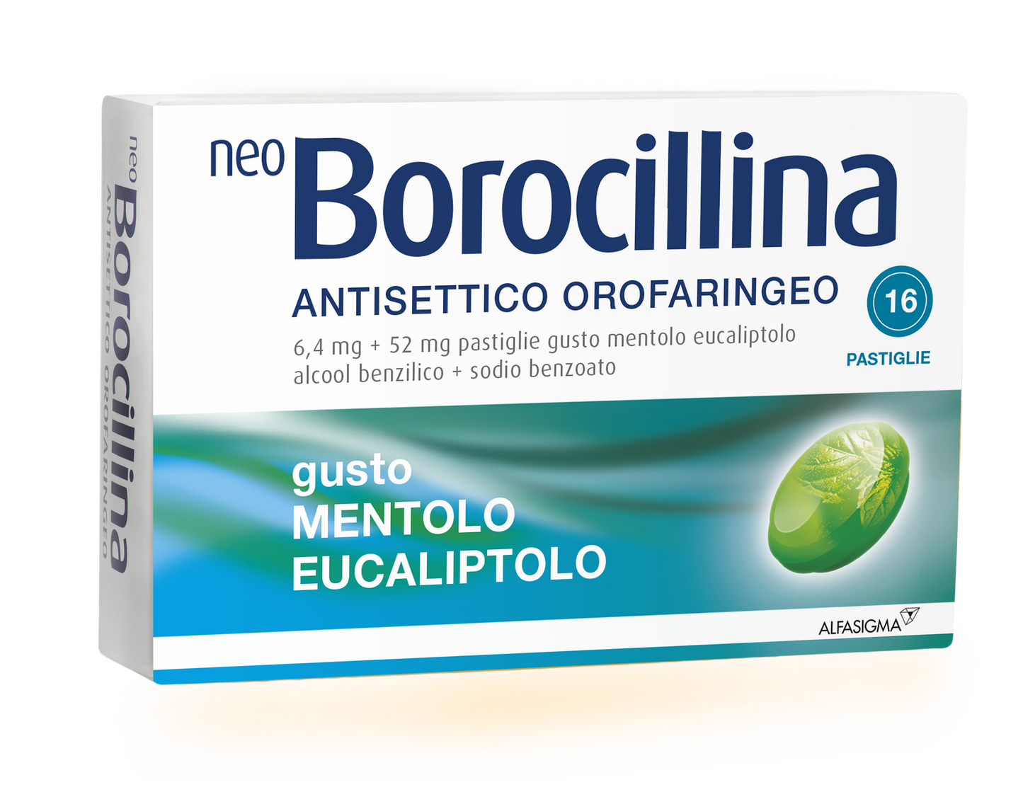 Neoborocillina Antisettico Orofaringeo 16 Pastiglie Menta