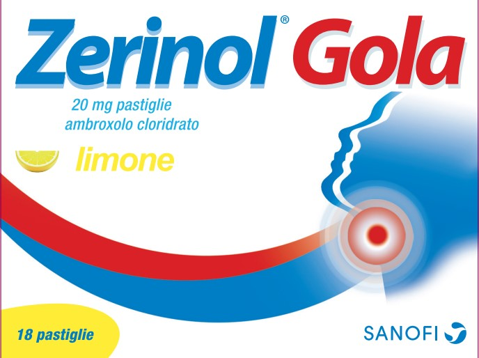Zerinol Gola Limone 18 Pastiglie 20mg