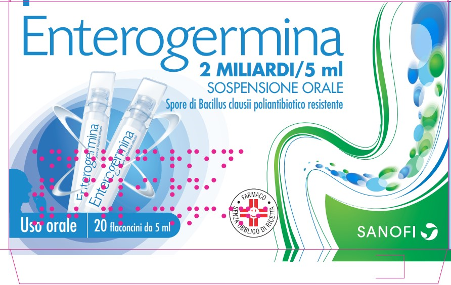 Enterogermina Sospensione Orale 20 Flaconi 2mld/5ml