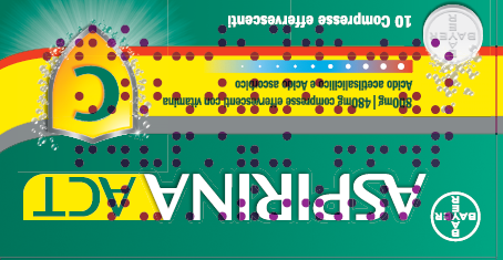 Aspirinaact 10 Compresse Effervescenti 800+480Mg