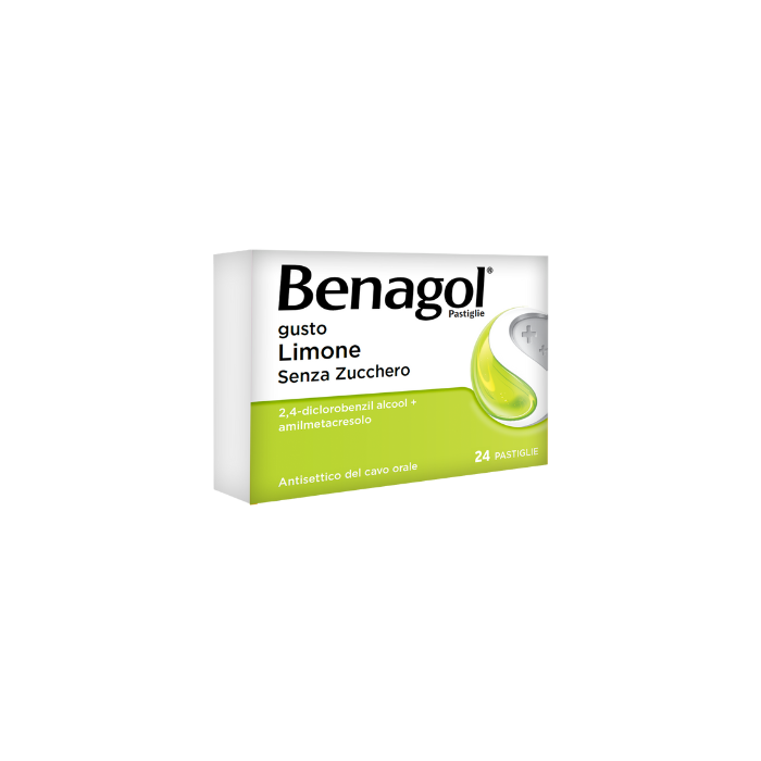Benagol 24 Pastiglie Limone Senza Zucchero