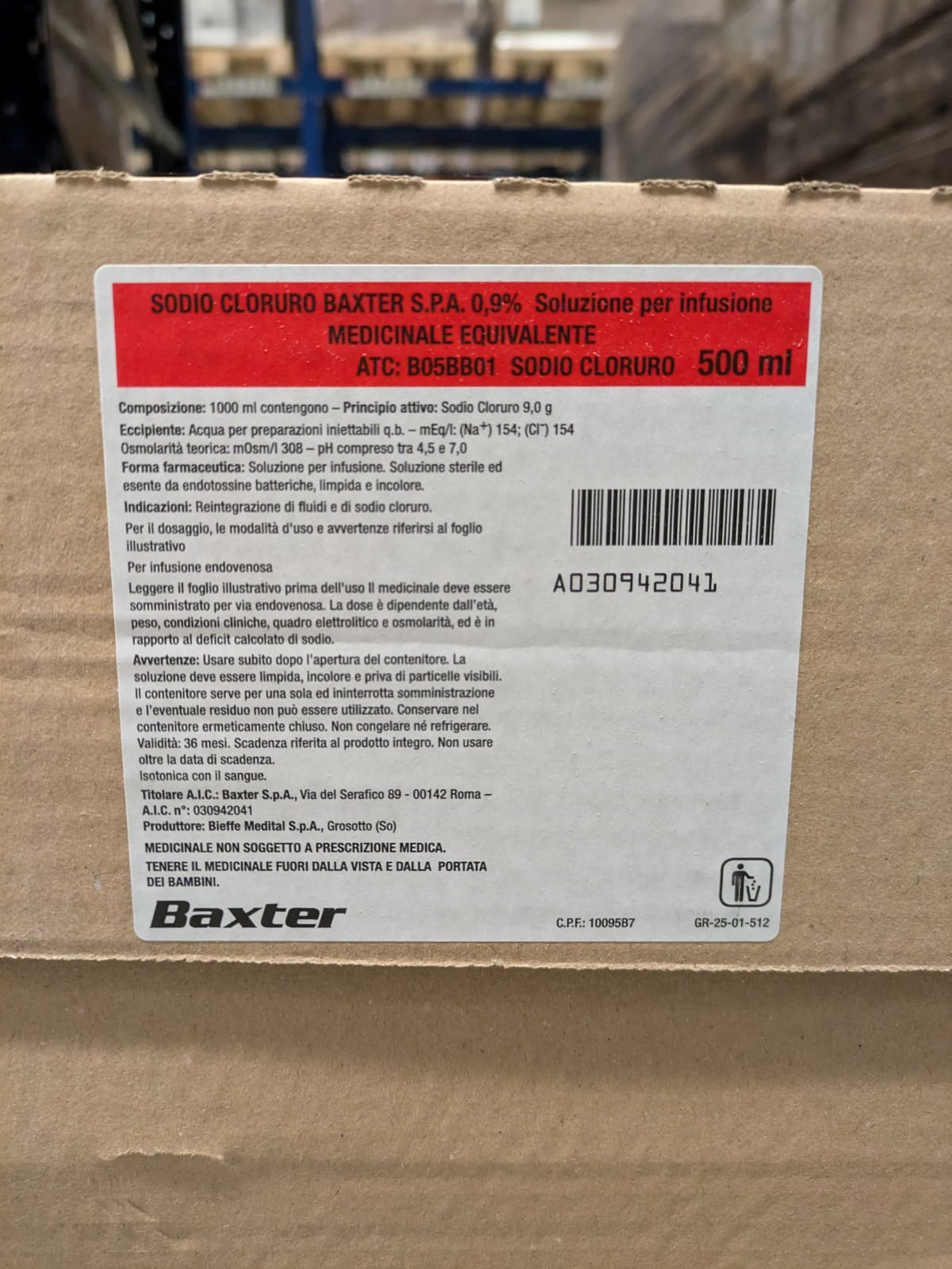 Sodio Cloruro*0,9% 1Fl 500ml