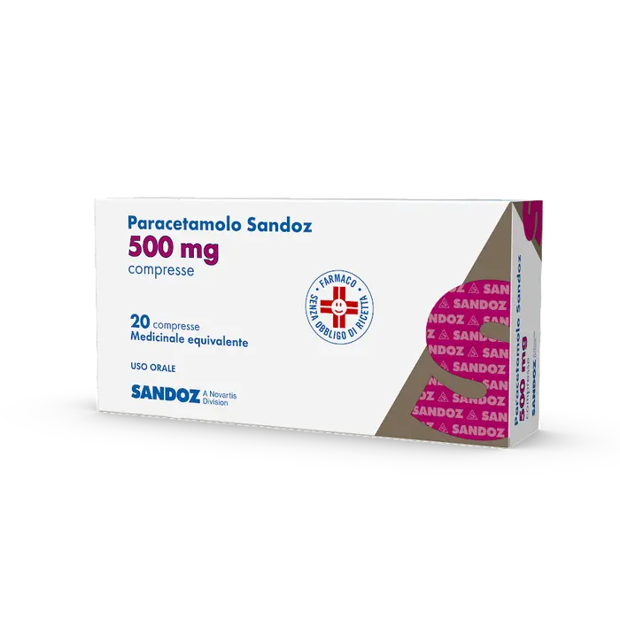 Paracetamolo 500mg 20 Compresse