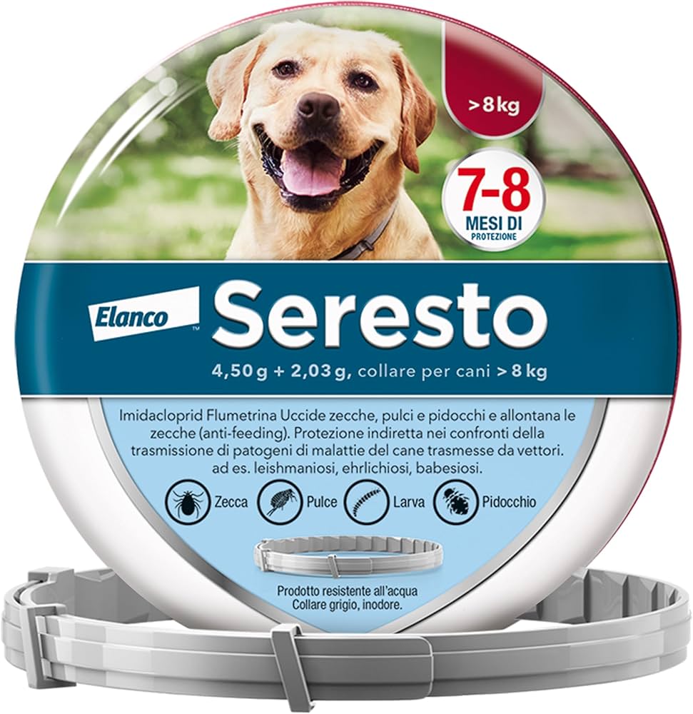 Seresto collare antiparassitario per Cani oltre gli 8kg