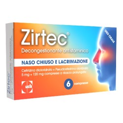 Zirtec Decongestionante Antistaminico 6 compresse 5+120mg