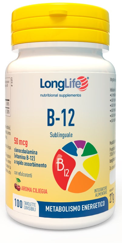 Longlife B12 50Mcg Subl 100 Tavolette
