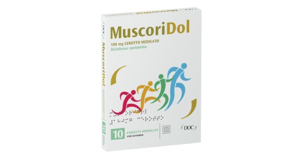 Muscoridol 180mg 10 cerotti