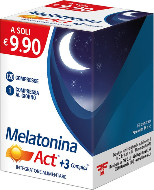 Melatonina Act +3Complex120 Compresse