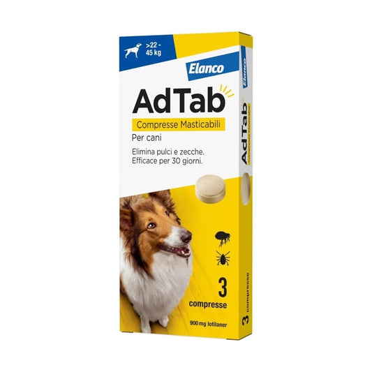 AdTab 3 Compresse masticabili per Cani da 22 a 45kg - 900mg