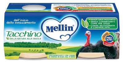 Mellin Omogeneizzato Tacchino 2X80G