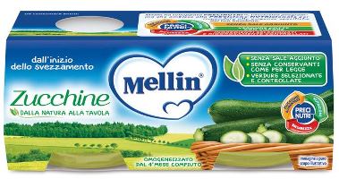 Mellin Omogeneizzato Zucchine 2X80G