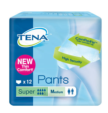 Tena Pants Super M New 12 Pezzi