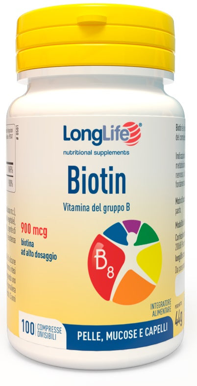 Longlife Biotin 900Mcg 100 Compresse