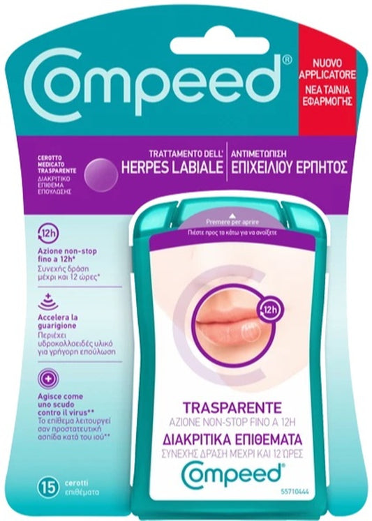 Compeed Herpes Labiale 15 Pezzi