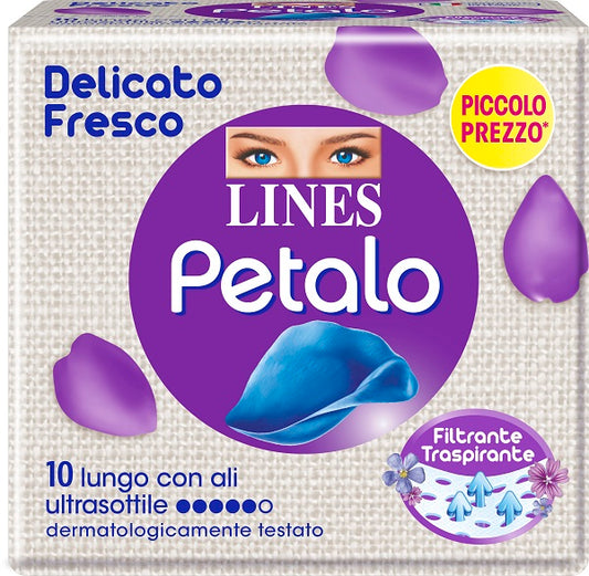 Lines Petalo Blu Lu C/Ali 10 Pezzi