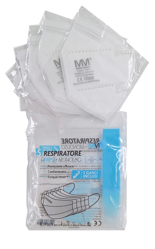 Munus Med Respir Ffp2+Ganci5 Pezzi