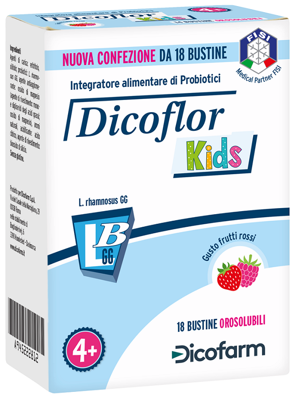 Dicoflor Kids 18 Bustine Orosolubi