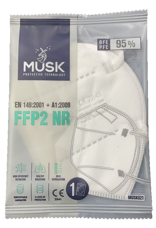 Musk Mascherina Ffp2 White10 Pezzi
