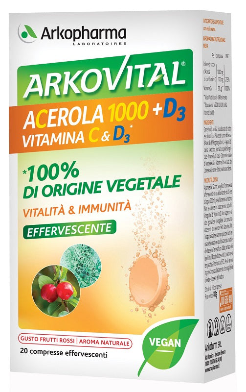 Arkovital Acerola 1000+D3 Vit