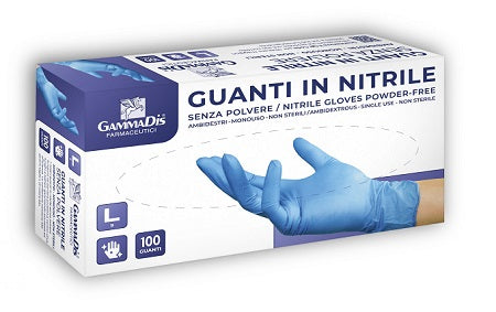 Guanti Nitrile S/Polv M 100 Pezzi