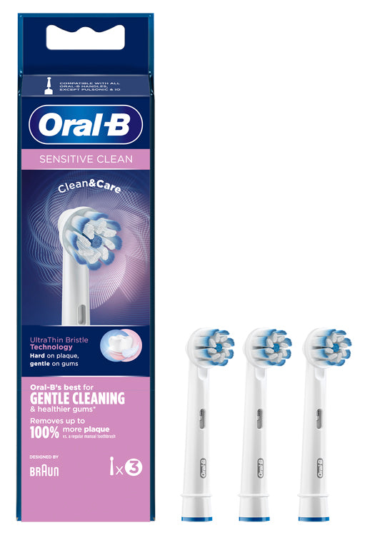 Oralb Sensitive Clean Eb60 3 Pezzi