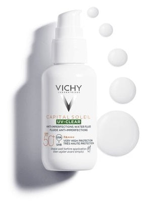 Capital Soleil Uv-Clear Spf 50+ Fluido Anti-imperfezioni 40ml