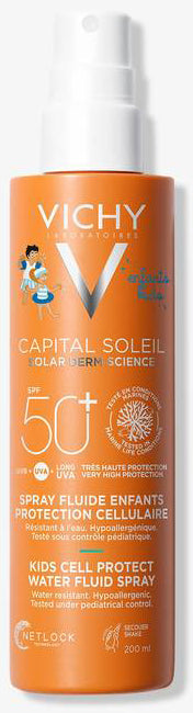 Capital Soleil Cell Protect Fluido Ultraleggero Spray Bambini Spf 50+ 200ml