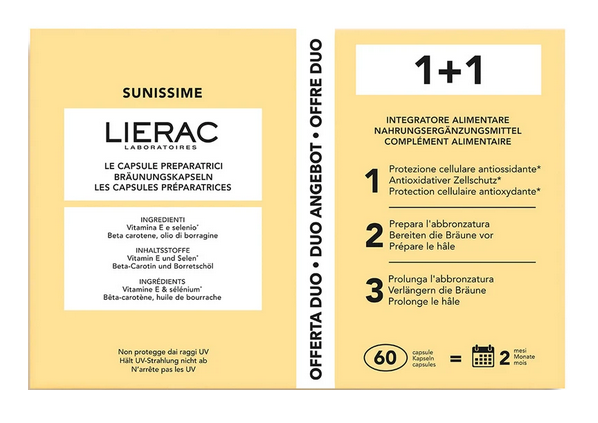 Sunissime Capsule Preparatrici Duo 1+1  60 Capsule