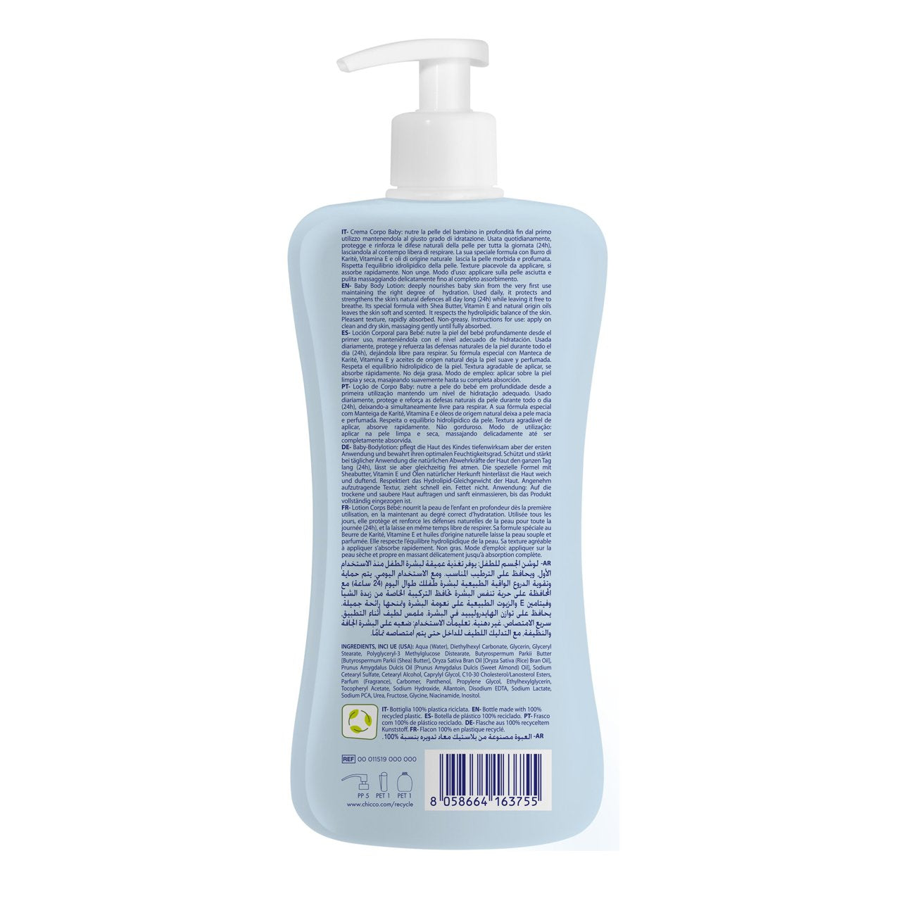 Chicco Natural Sensation Crema Corpo 500ml