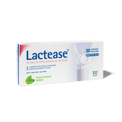 Lactease 30 compresse masticabili per intolleranza al lattosio