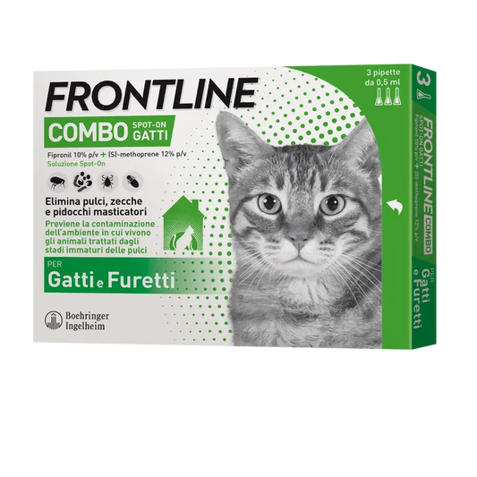 Frontline Combo Soluzione Spot-On Gatti E Furetti 3x0,5ml